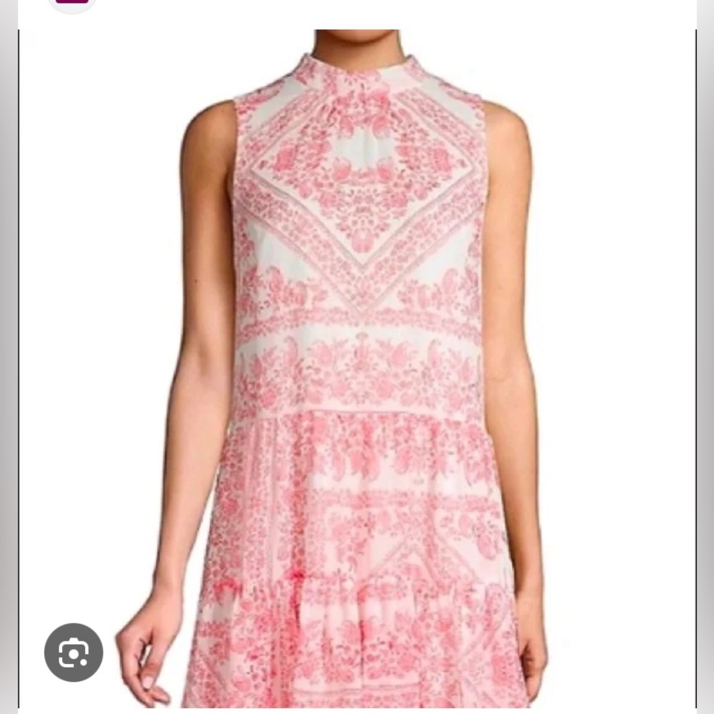 Calvin Klein high neck sleeveless dress